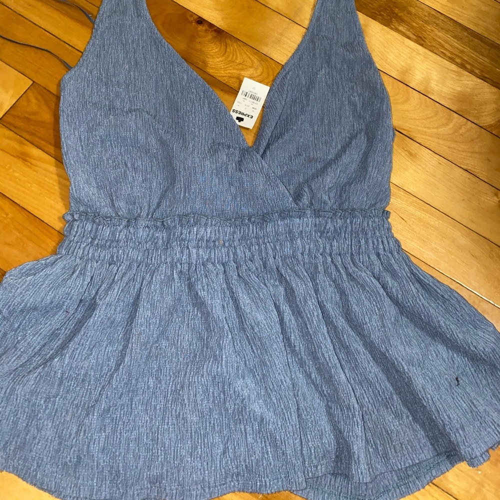 Flowy blue top